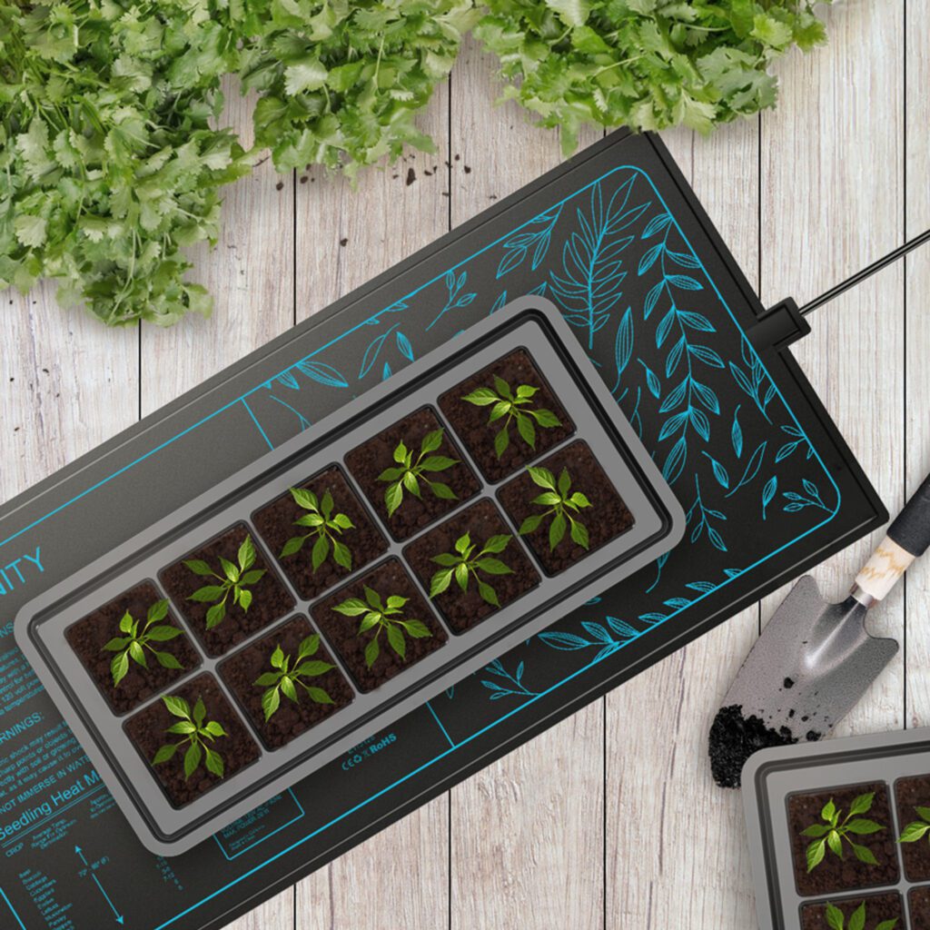 The role of heat mats in hydroponic growth.