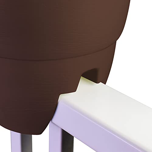 Emsco Group Bloomers Railing Planter with Drainage Holes – 24