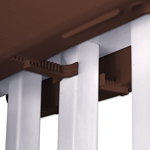 Emsco Group Bloomers Railing Planter with Drainage Holes – 24