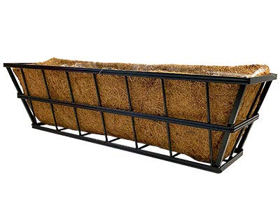 Panacea 81436 Modern Farmhouse Deck Planter Box, Black, 30.25