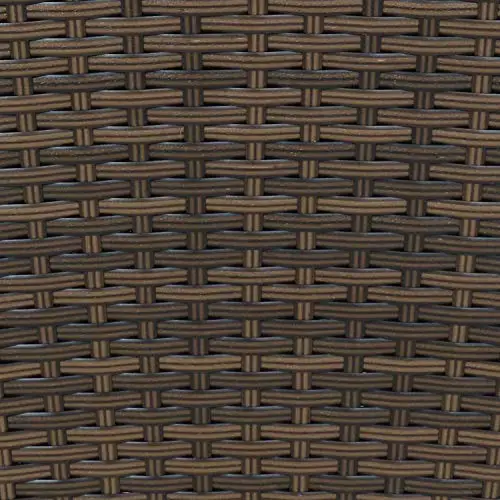 Sunnydaze Set of 2 Square Tall Wicker Planters - Polyrattan Rectangular Large Outdoor Planters - 20-Inches Tall - Brown