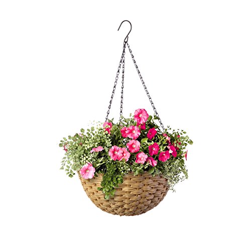14" Resin Woven Hanging Basket Review: Game-Changer for Gardens