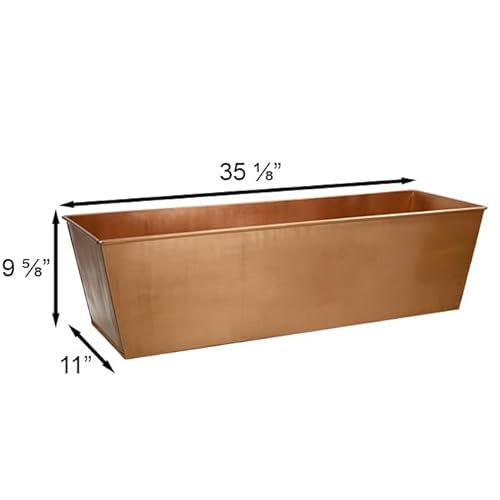 Achla C-101 Solid Copper Flower Box