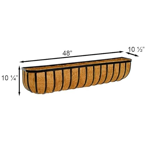 BestNest Gardman Forge Wall Trough with Coco Liner, 48